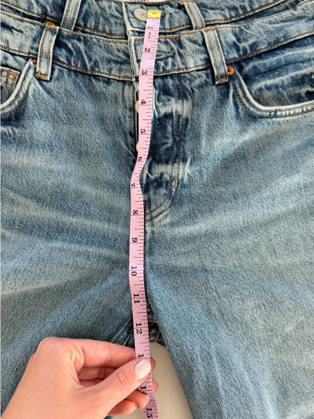 Reformation Cary Double Waistband High Rise
Slouchy Wide Leg Jeans  26 - Picture 6 of 9